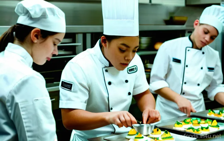 양식조리 기능사 자격증 학원 추천 - **Professional Chef in a State-of-the-Art Kitchen**
    A dynamic, eye-level, medium shot of a male ...