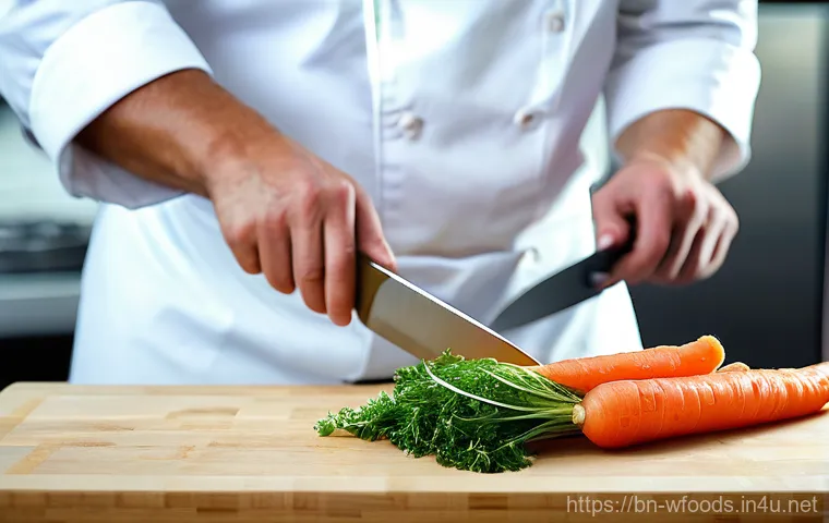 양식조리 실기 시험 채점관이 보는 포인트 - **A focused chef meticulously inspecting fresh ingredients in a pristine kitchen.**
* **Descri... 양식조리 실기 시험 채점관이 보는 포인트 - **A focused chef meticulously inspecting fresh ingredients in a pristine kitchen.**
* **Descri...