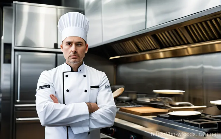 양식조리 자격증 유효 기간 및 갱신 방법 - **Prompt:** A talented Western Cuisine Chef, dressed in a clean, professional chef's uniform includi...