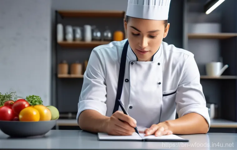 양식조리 자격증 유효 기간 및 갱신 방법 - **Prompt:** A talented Western Cuisine Chef, dressed in a clean, professional chef's uniform includi...